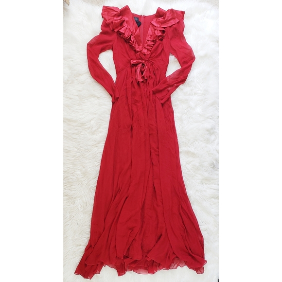 Giambattista Valli Maxi Ruffle Silk Chiffon Dress - Picture 5 of 11